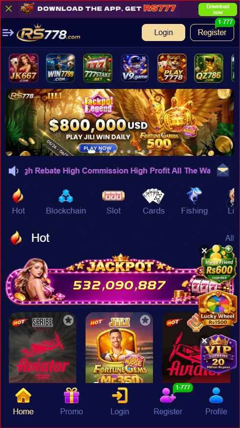 RS778 Game Slots online gaming interface