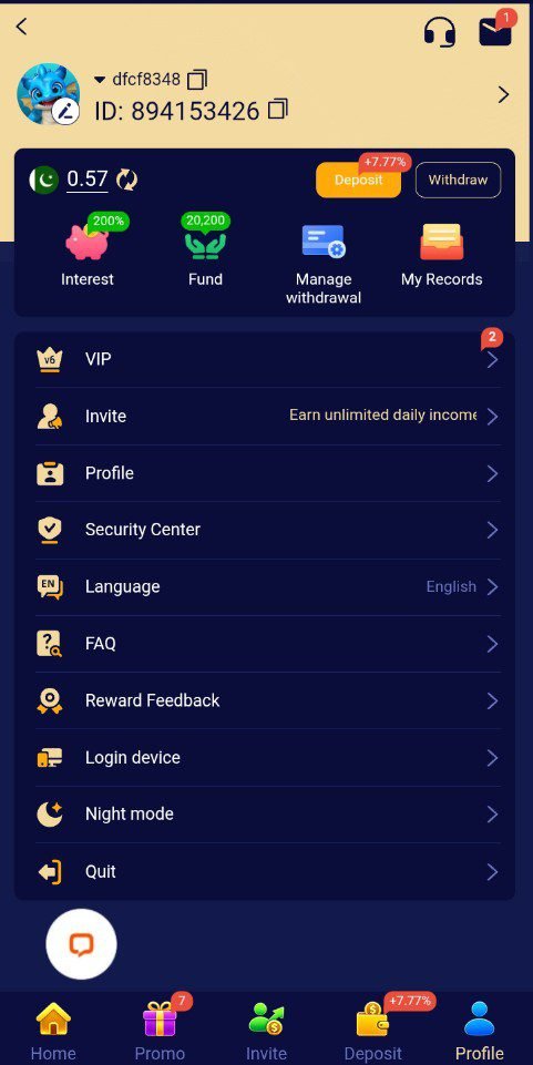 RS778 Game user profile